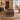 Modern Executive Desk with Lockable & File Drawers for Home Office - AI-generated setting, side view
