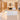 L-Shaped Reception Desk 51-87 in Wide with LED Lighting for Salon - AI-generated setting, front view