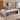 Modern Executive Desk with Cable Management & File Drawers for Home Office - AI-generated setting, 45-degree view