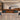 Modern Executive Desk 28-142 in Wide with Walnut for Home Office - AI-generated setting, front view
