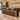 Modern Reception Desk with Keyboard Tray, Lockable & LED Lighting for Office Lobby - AI-generated setting, 45-degree view