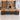 Modern Executive Desk with File Drawers, Privacy Panel & Cable Management for Home Office, office scene front view, camera angle 0 degrees