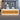 Salon Reception Desk 47-157 in Wide with LED Lighting & Lockable for Salon, office scene front view, camera angle 0 degrees