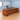 Modern Executive Desk with Solid Wood & File Drawers for Home Office in office environment, oblique45 camera view