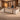 Modern Executive Desk 31-142 in Wide with LED Lighting  — 45 degree view in a commercial office