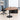 Round Office Desk with Built-In Outlets, Lockable & Solid Wood for Hom in office environment, side camera view