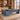 L-Shaped Executive Desk with Side Storage & Privacy Pa in office environment, oblique45 camera view