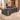 Walnut executive desk in the same office, 45-degree view