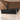 Black executive desk in office - side view