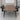 Walnut conference table in meeting room - front view
