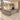 Gray and taupe executive desk in the same office, 45-degree view