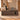 Dark walnut L-shaped executive desk in the same office, side view