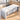White executive desk without cabinet in the same private office, closer product view