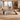 L-Shaped Executive Desk with Cable Management, Built-In Outlets & Side Storage - furnished office front view