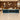 Salon Reception Desk 39-157 in Wide with LED Lighting, Fluted Front & Keyboard Tray - furnished office front view