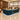 Salon Reception Desk 39-157 in Wide with LED Lighting, Fluted Front & Keyboard Tray - furnished office 45-degree view