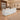 Curved Reception Desk 59-205 in Wide with Keyboard Tray, File Drawers & LED Lighting - furnished office 45-degree view