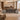 Modern Executive Desk with Curved & Cable Management for Home Office - furnished office front view