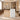 Salon Reception Desk 47 in Wide with Cable Management, Lockable & Solid Wood for Salon - furnished office front view