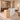 Salon Reception Desk 47 in Wide with Cable Management, Lockable & Solid Wood for Salon - furnished office 45-degree view