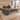 Modern Executive Desk with Curved, Cable Management & Side Storage for Home Office - furnished office 45-degree view