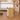 Oval Reception Desk 39-55 in Wide with Lockable & File Drawers for Salon - furnished office side view