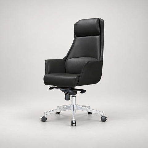 Ergonomic Office Chair 19 in Wide with Swivel & Lumbar Support for Executive Office