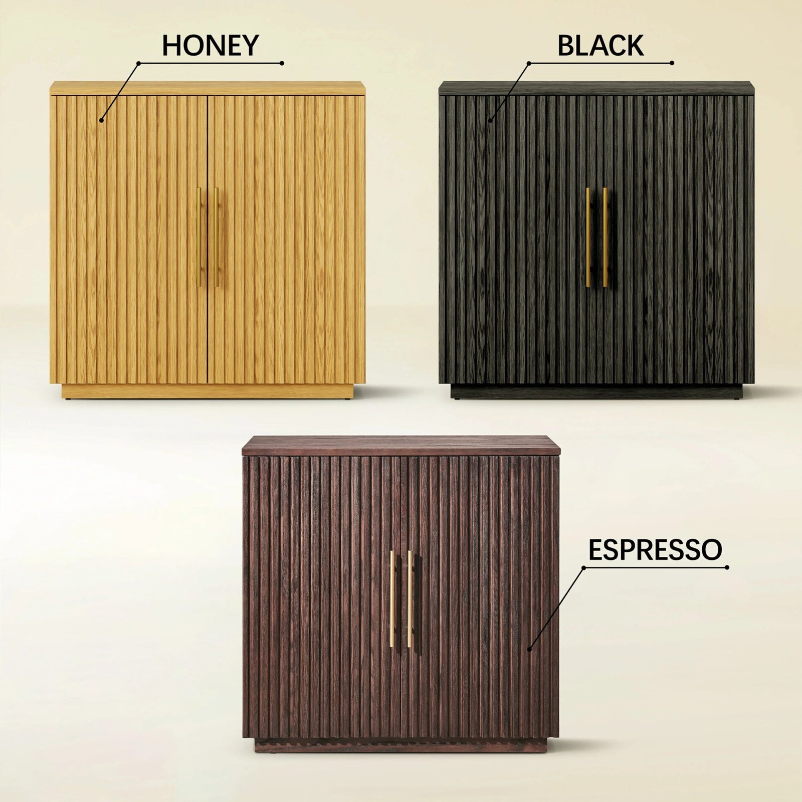 Holt 95″ Solid Oak Console(Set of 3)