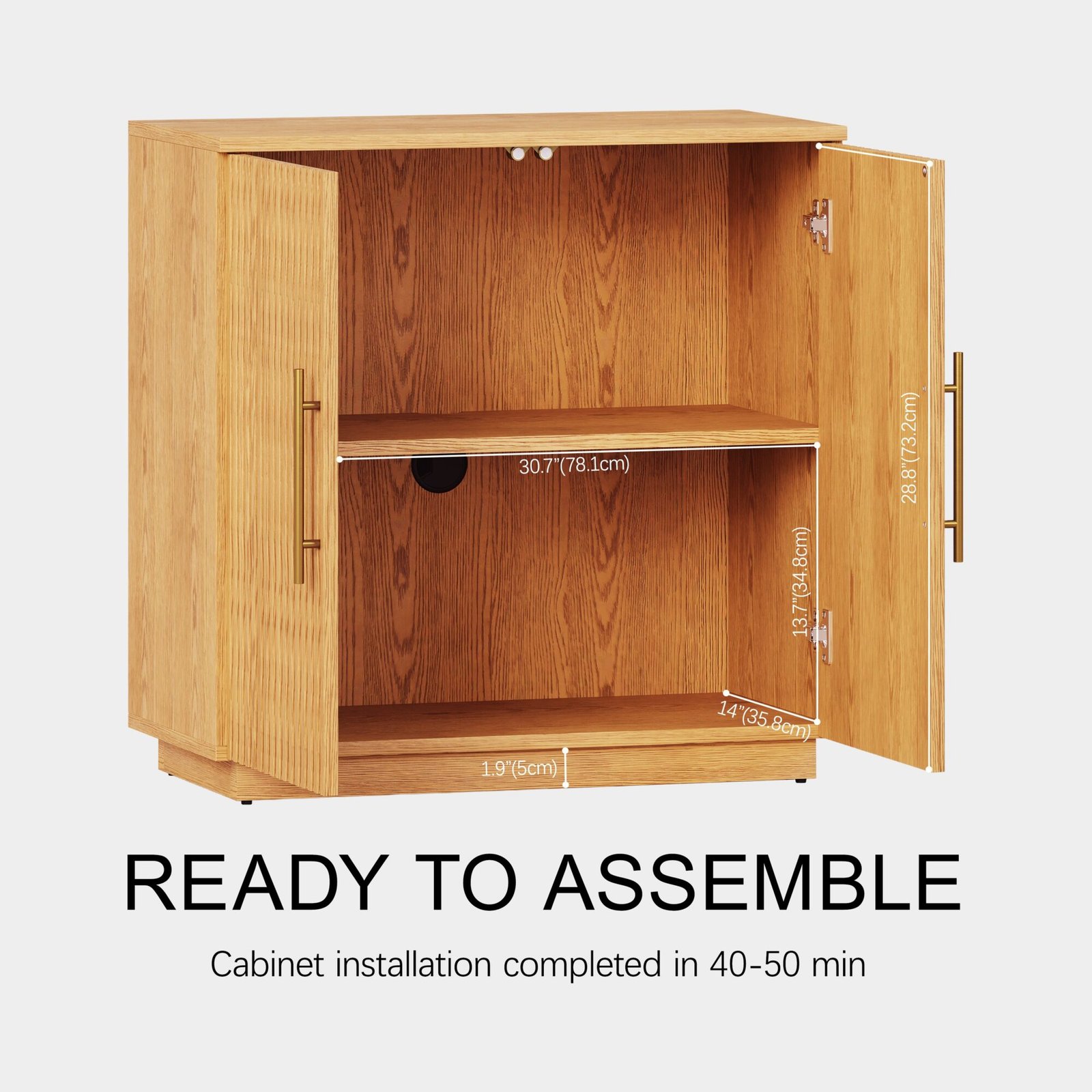 Holt 95″ Solid Oak Console(Set of 3)