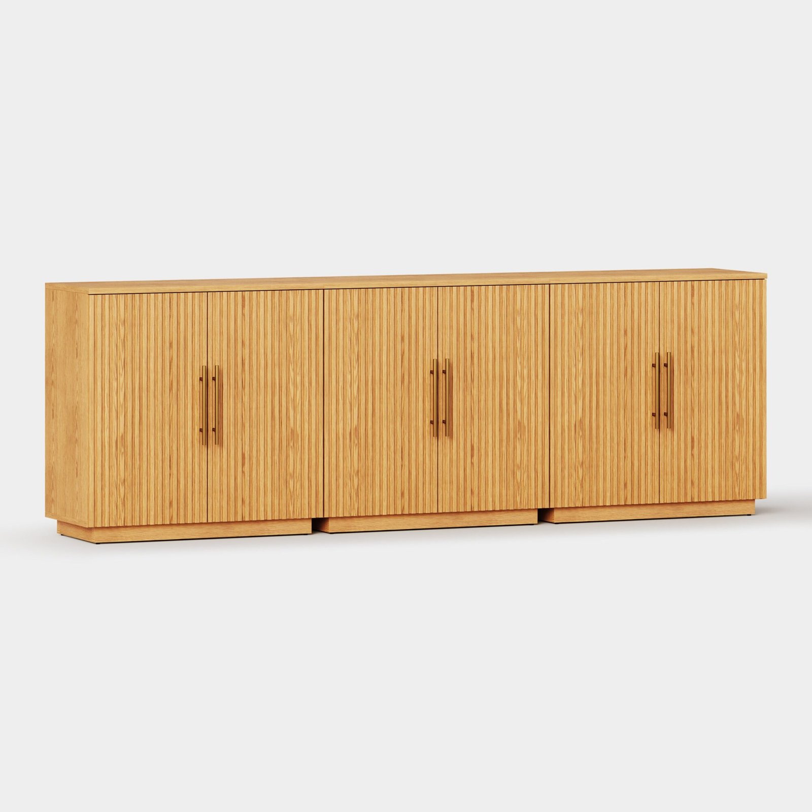 Holt 95″ Solid Oak Console(Set of 3)