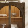 Alvar Arched 94.5″ Oak Modular Media Console(Set of 3)